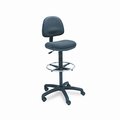 Safco Safco 3401BL Precision Extended Height Chair with Foot Ring in Black 3401BL